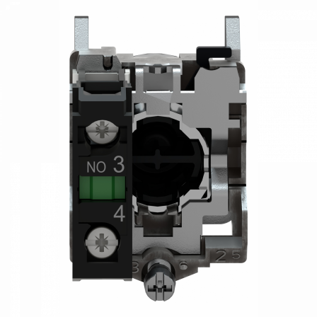 Harmony XB4 - bouton poussoir à impulsion - Ø22 - noir - 1F - vis étrier
