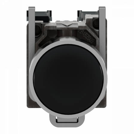 Harmony XB4 - bouton poussoir à impulsion - Ø22 - noir - 1O+1F - vis étrier