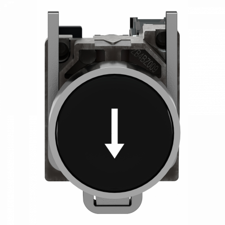 Harmony XB4 - bouton poussoir à impulsion - Ø22 - marqué - noir - 1F - vis