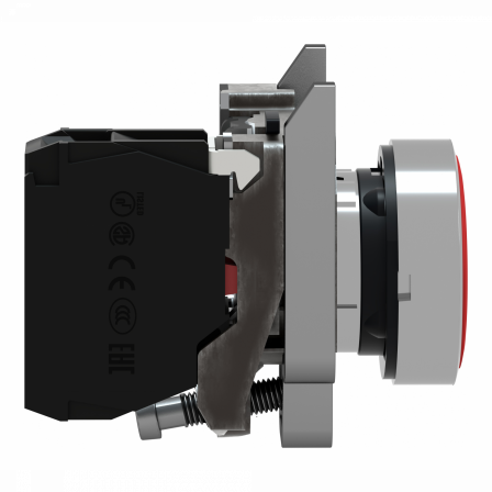 Harmony XB4 - bouton poussoir à impulsion - Ø22 - rouge - 1O - vis étrier