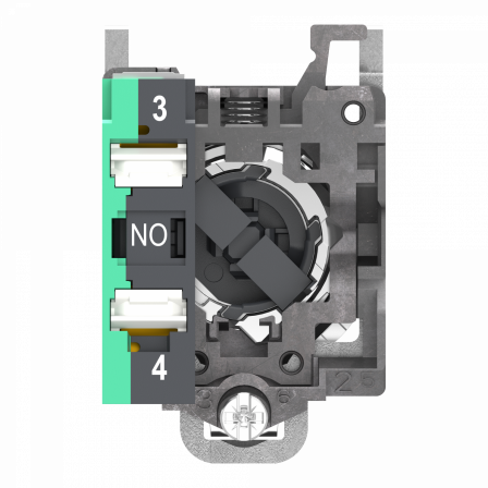 Harmony XB4 - bouton tournant à manette - Ø22 - 2 pos fix - noir - 1F - push in