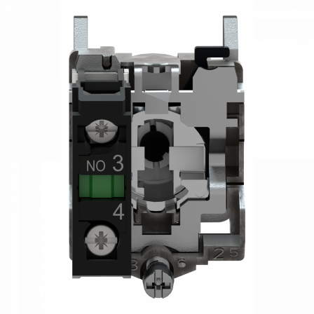 Harmony XB4 - bouton tournant manette - Ø22 - 2 pos fix - noir - 1F - vis étrier