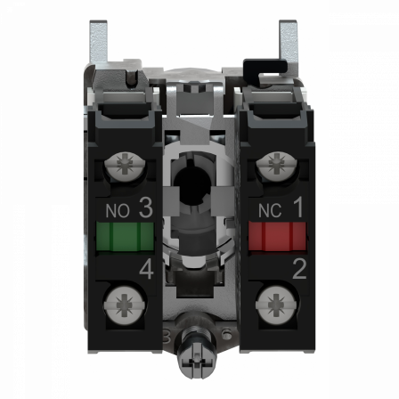 Harmony XB4 - bouton tournant manette - Ø22 - 2 pos fix - noir - 1O+1F - vis étr