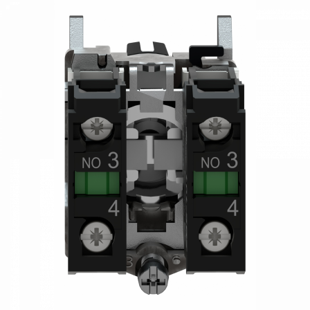 Harmony XB4 - bouton tournant à crosse - Ø22 - 3 pos fix - noir - 2F - vis étr
