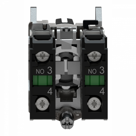 Harmony XB4 - bouton tournant à crosse - Ø22 - 3 pos rap C - noir - 2F - vis étr