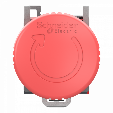 Harmony XB4 - bouton arrêt urgence - Ø40 - pousser tourn - rouge - 2O - Push In