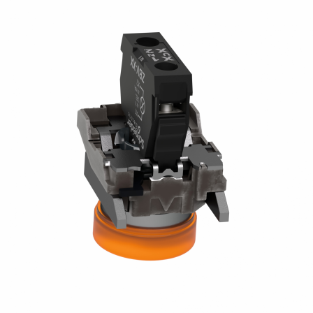 Harmony XB4 - voyant lumineux DEL - Ø22 - orange - 120V - vis étrier