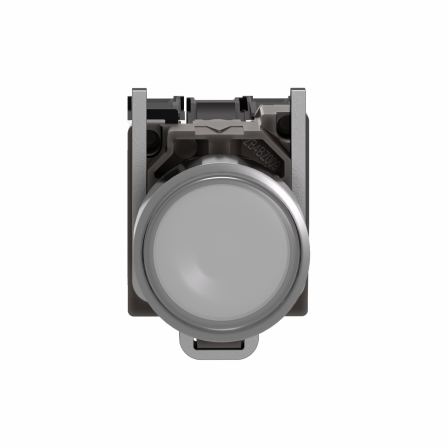 Harmony XB4 - poussoir lumineux LED - 1F+1O - blanc - Ø22 - 110VAC