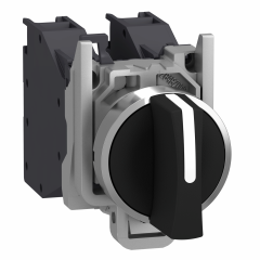 Harmony XB4 - bouton tournant à manette Atx gaz - Ø22 - 3 pos rap C - noir - 2F