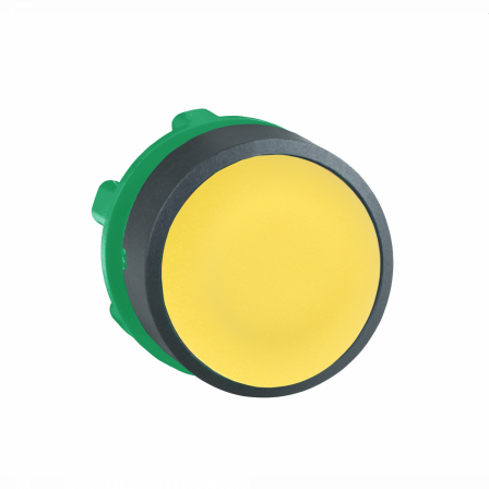 Harmony XB5 - tête bouton poussoir - Ø22 - affleurant - jaune