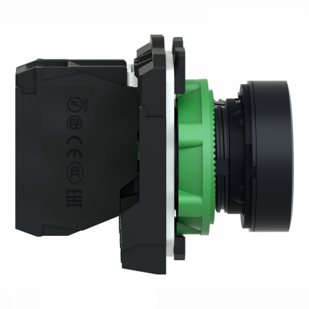 Harmony - bouton poussoir blanc - plastique à vis - avec rappe à ressort