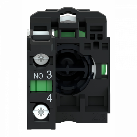 Harmony XB5 - bouton poussoir à impulsion - Ø22 - noir - 1F - vis étrier
