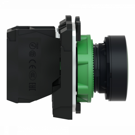 Harmony XB5 - bouton poussoir à impulsion - Ø22 - vert - 1F - vis étrier