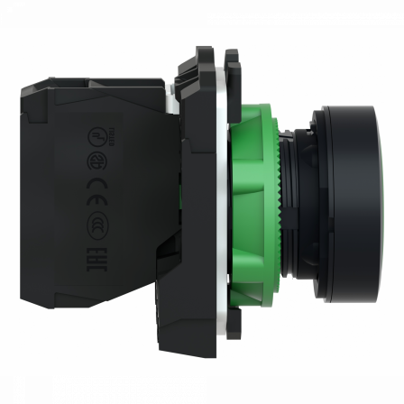 Harmony XB5 - bouton poussoir impulsion - Ø22 - marqué - vert - 1F - vis étrier