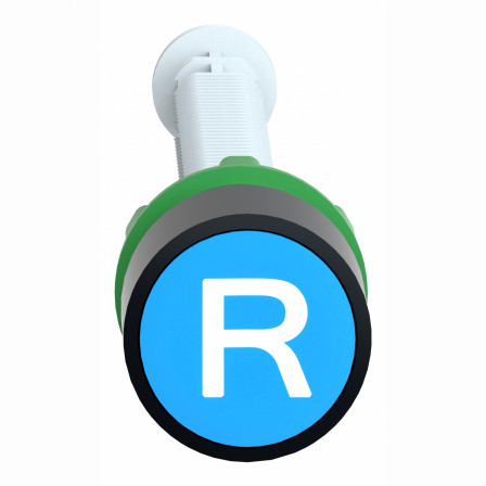 Harmony XB5 - bouton poussoir réarmement - Ø22 - dist 120/257mm - marqué - bleu