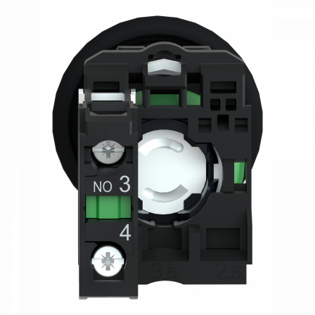 Harmony XB5 - bouton poussoir à impulsion - coup de poing Ø40 - noir - 1F - vis