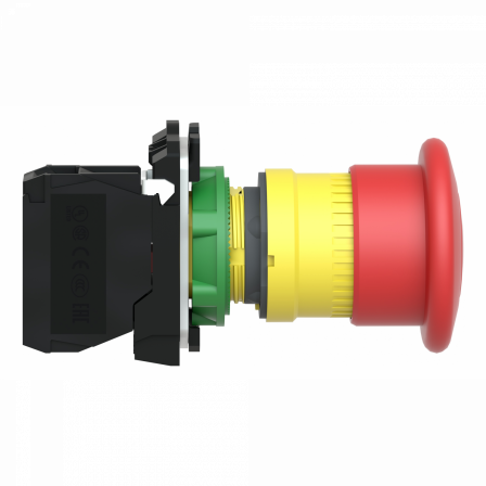Harmony - bouton poussoir arrêt d'urgence XB5 - Ø 22mm - rouge - pousser/tirer