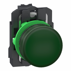 VOYANT DEL 24 V VERT PUSH IN