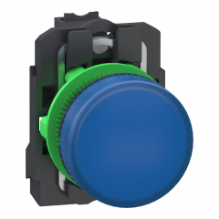 VOYANT DEL 24 V BLEU PUSH IN