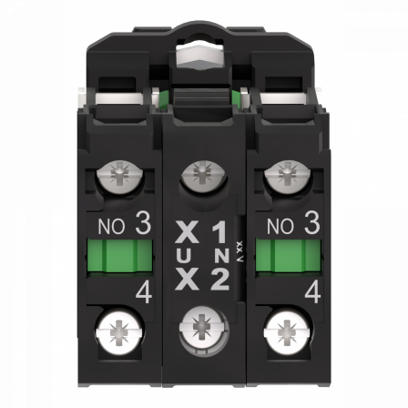 Harmony - Bouton poussour lumineux, verte, 24v