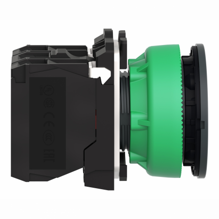 Harmony XB5 - BP lumineux DEL - flush - vert - 1O+1F - 110V - vis étrier