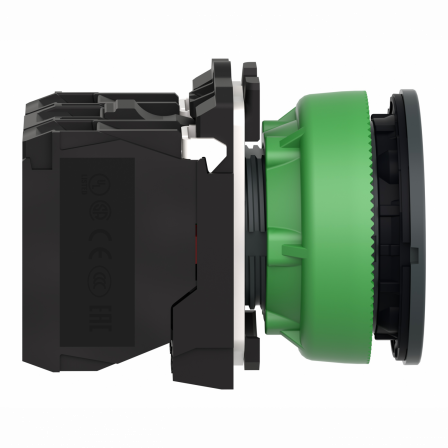 Harmony XB5 - BP lumineux DEL - flush - orange - 1O+1F - 24V - vis étrier