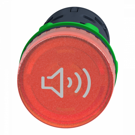 Harmony XB5 - buzzer lumineux - Ø22 - 90dB - rouge - 24V - racc bornier