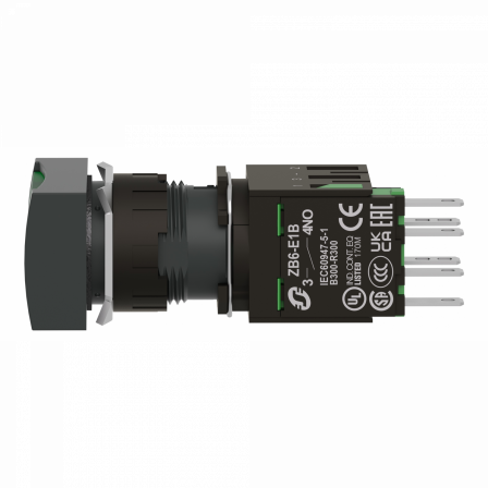 Harmony XB6 - bouton-pous. lum. - Ø16mm - à imp. affleurant - 24V - 1F - vert