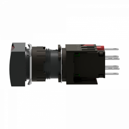 Harmony XB6 - bouton-pous. lum. - Ø16mm - à imp. affleurant - 24V - 1O - rouge