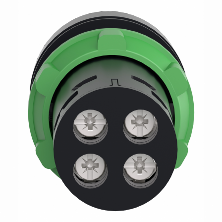 Harmony bouton-poussoir affleurant - Ø22 - vert - 1O+1F