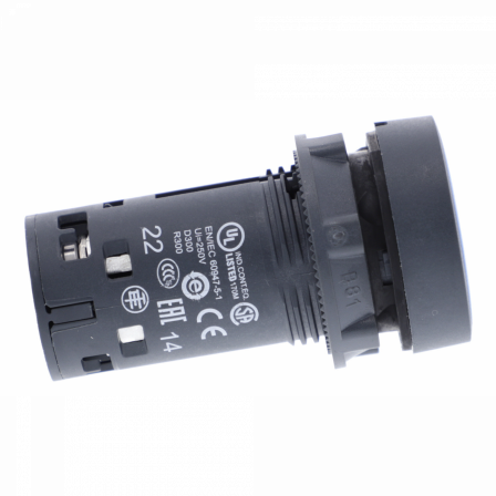 Harmony bouton-poussoir affleurant - Ø22 - bleu - 1O+1F