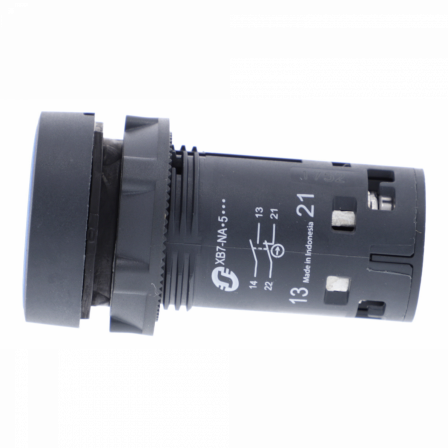 Harmony bouton-poussoir affleurant - Ø22 - bleu - 1O+1F