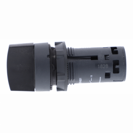 Harmony bouton-tournant - Ø22 - noir - à manette - 2 positions - 1F