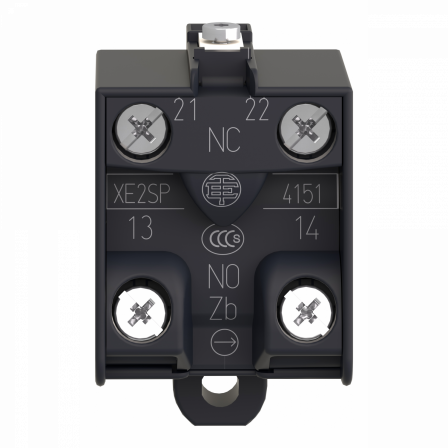 Preventa - bloc de contact à encliqueter - pour inter. pédale 1 ou 2 pas - 1O+1F