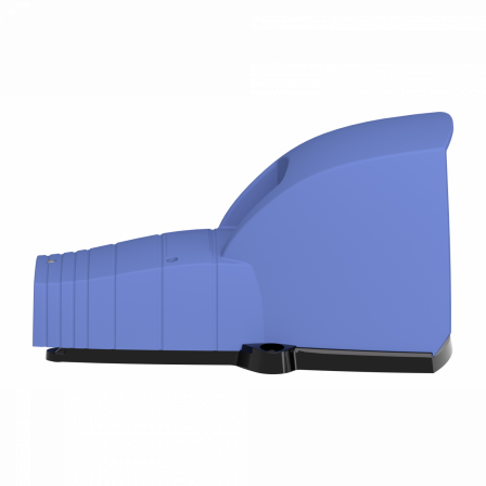 Preventa XPEB - inter. à pied - simple - avec capot - plast.- bleu - 1O+1F