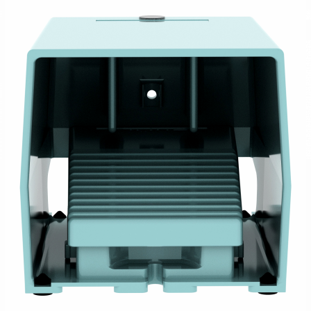 Preventa XPEM - inter. à pied - simple - avec capot - métal.- bleu - 1O+1F