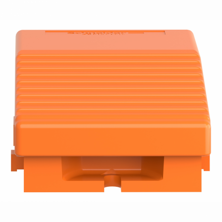 Preventa XPER - inter. à pied - simple - sans capot - métal.- orange - 2O+2F