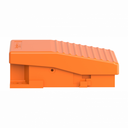 Preventa XPER - inter. à pied - simple - sans capot - métal.- orange - 2O+2F