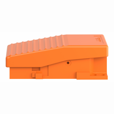 Preventa XPER - inter. à pied - simple - sans capot - métal.- orange - 2O+2F