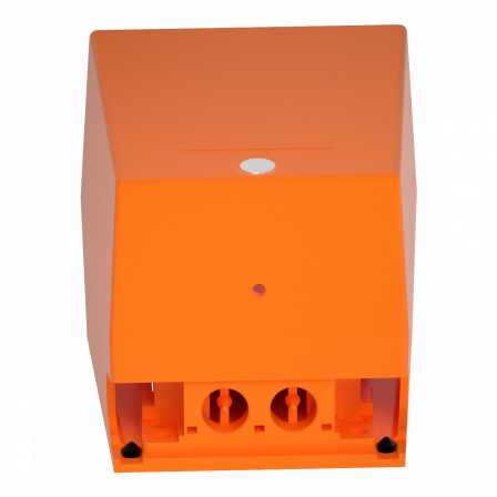 Preventa XPER - inter. à pied - simple - avec capot - métal.- orange - 1O+1F