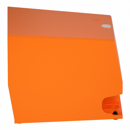Preventa XPER - inter. à pied - simple - avec capot - métal.- orange - 1O+1F