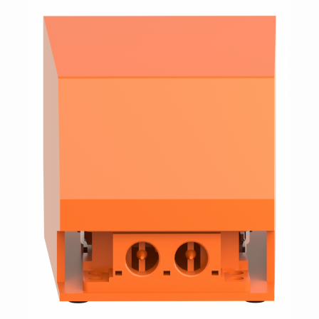 Preventa XPER - inter. à pied - simple - avec capot - métal.- orange - 1O+1F