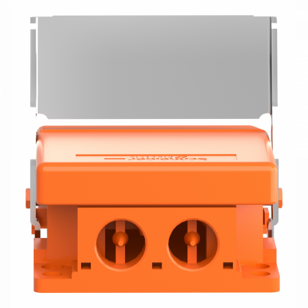 Preventa XPER - inter. à pied - simple - sans capot - métal.- orange - 1O+1F