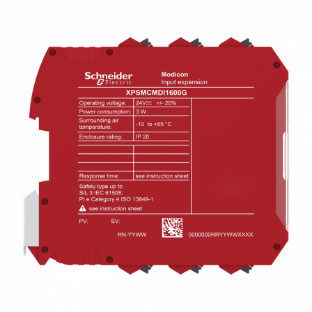 Preventa XPSMCM - module extension 16 entrées - connecteur à ressort