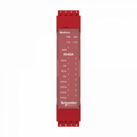 Preventa XPSMCM module extension 4sorties relais status configurable connect vis