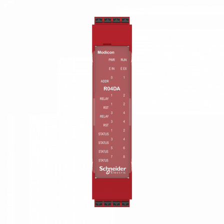 Preventa XPSMCM module extension 4sorties relais configurable connecteur ressort