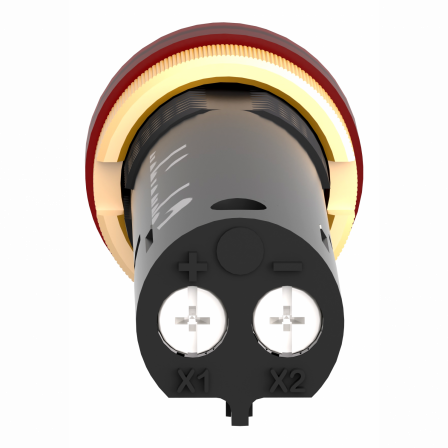 Harmony XVLA - voyant rond Ø12 - IP40 - rouge - DEL intégrée - 12V - bornes