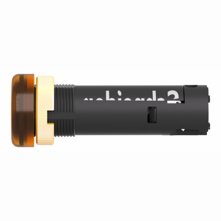 Harmony XVLA - voyant rond Ø12 - IP40 - jaune orangé - DEL intégrée - 12V-bornes