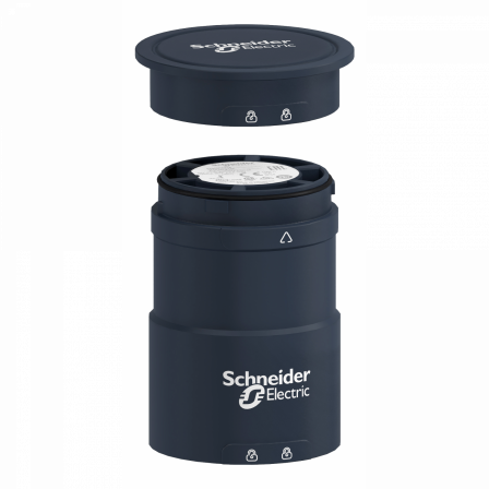 Harmony XVU - embase alim avec couvercle - Ø60 - noir - 24VACDC