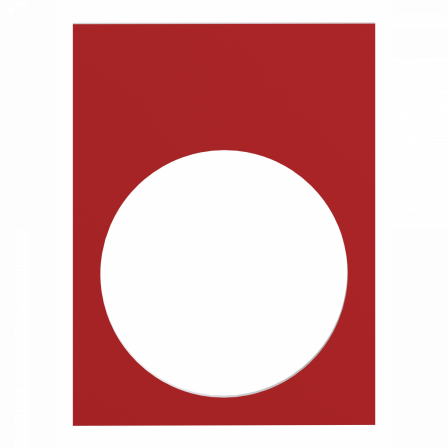 Harmony - étiquette - 30x40mm - 1 face noire, 1 face rouge - sans marquage